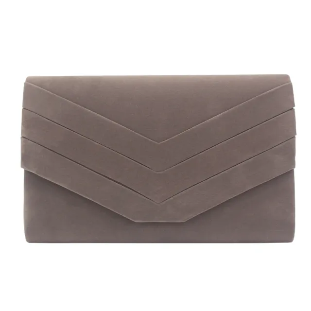 Fashion Flannel Folding Dinner Clutch Gray - Shop at LoveMi