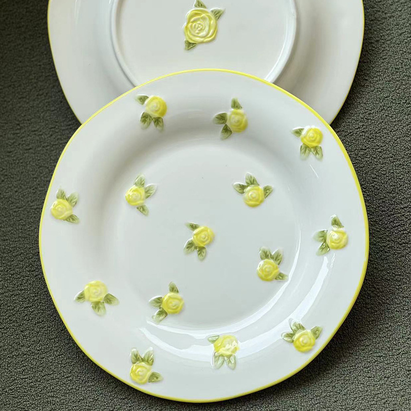 Yellow Roses Plate