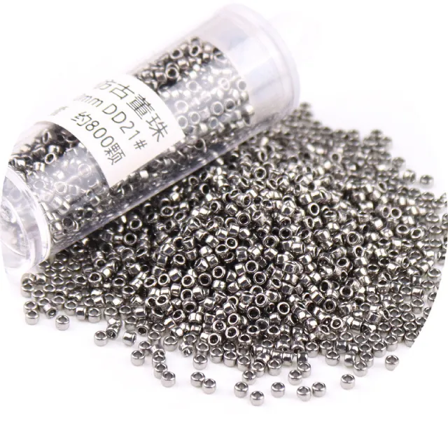 DIY Handmade Ornament Bracelet Antique Bun Beads Dd21 Electroplated Iron Gray - Shop at LoveMi