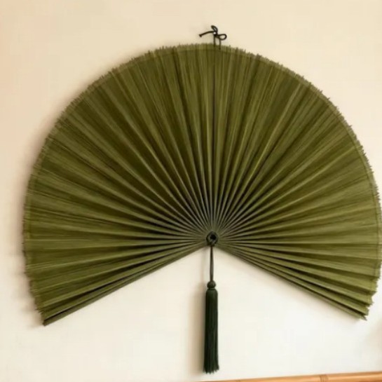 Decorative Hanging Fan For Tea Rooms Wall-Mounted Craft Fan Creative Decorative Hanging Ornament - image 2
