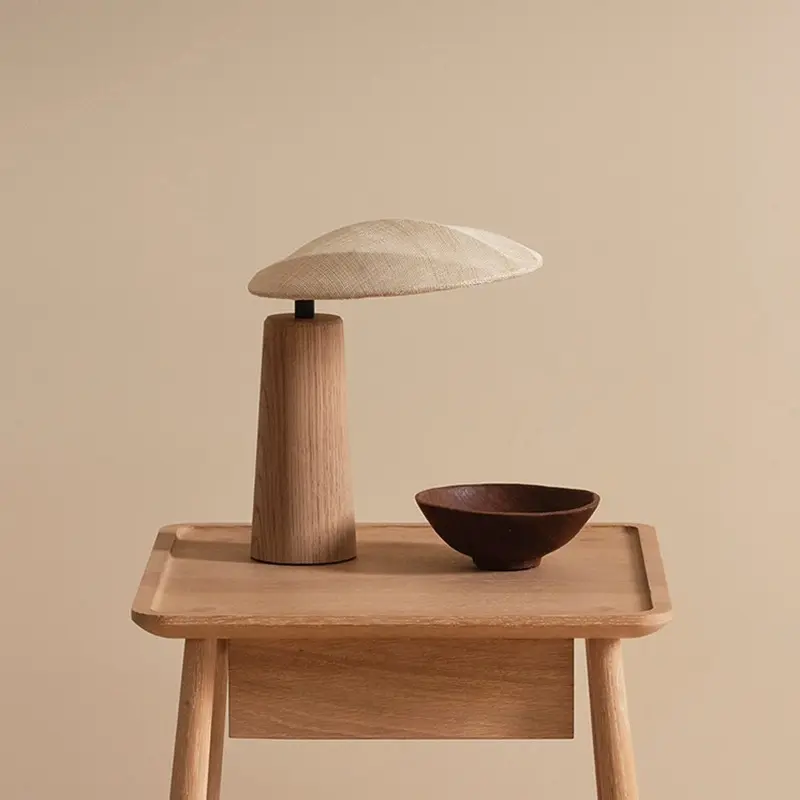 Simple Solid Wood Bedroom Bedside Desk Japanese