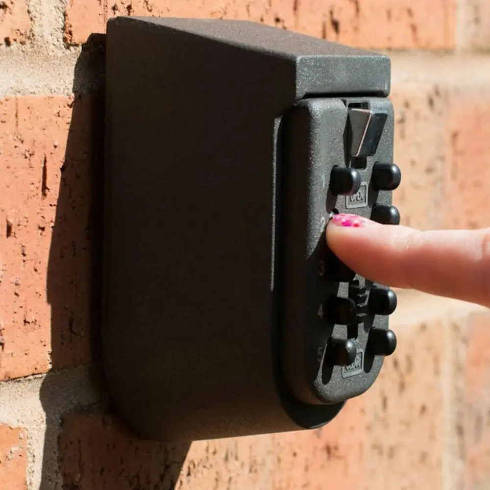 Password Key Box Wall-mounted Metal Lock Outdoor