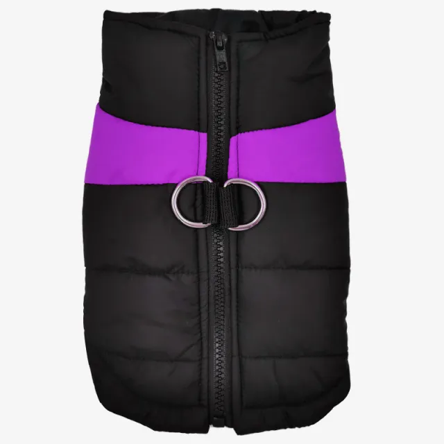 Big Dog Pet Vest Ski Suit Waterproof Cotton Coat Jacket Autumn And Winter Warm Clothing For Pets Purple Ski Suit - Shop at LoveMi