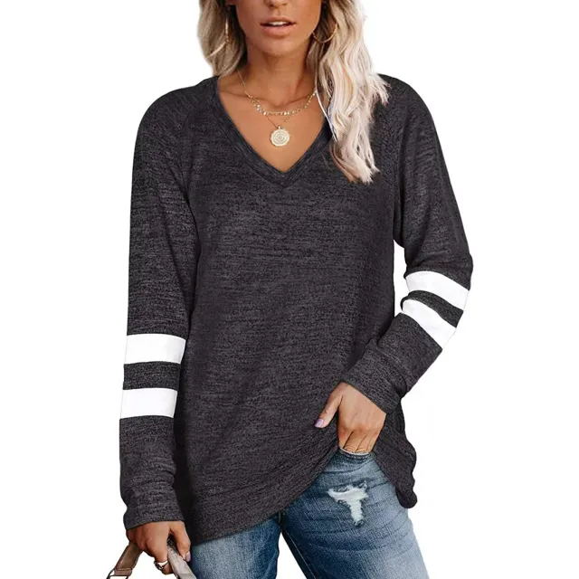 Women's New Loose fitting Casual T shirt Top Dark Gray - Shop at LoveMi