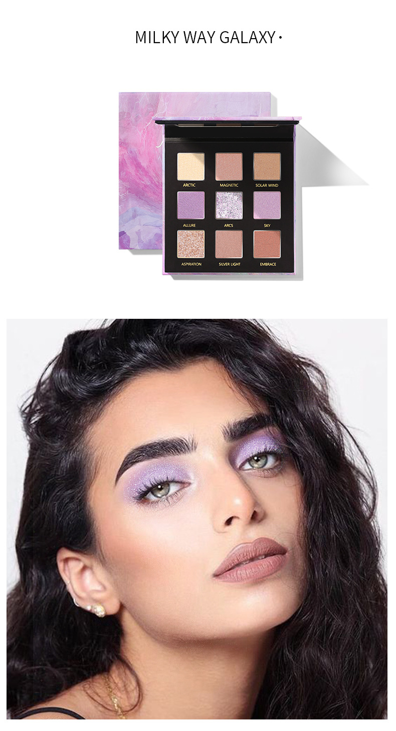 Title 3, Paleta de sombras de olhos com 9 cores matte, p...