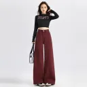 Ankela Red Cropped Pants