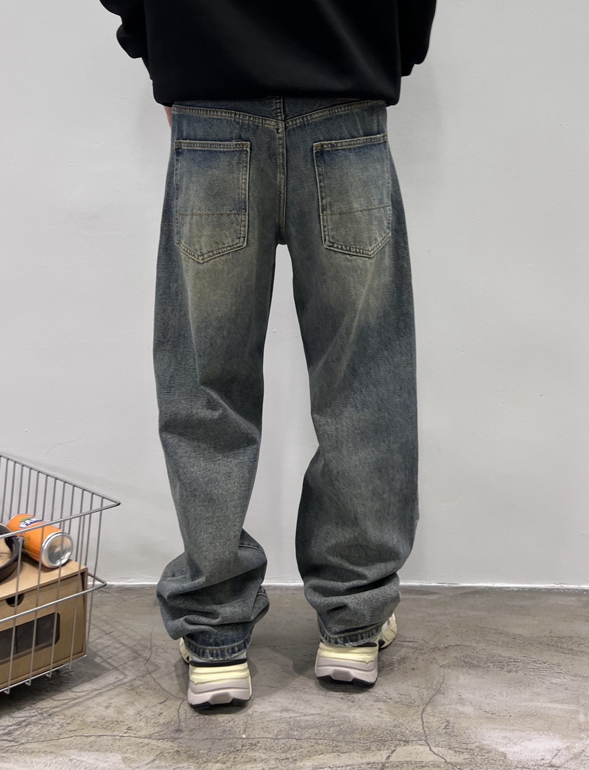 Title 6, Heren Jeans Herfst Nieuw Baggy Rechte Broek Cas...