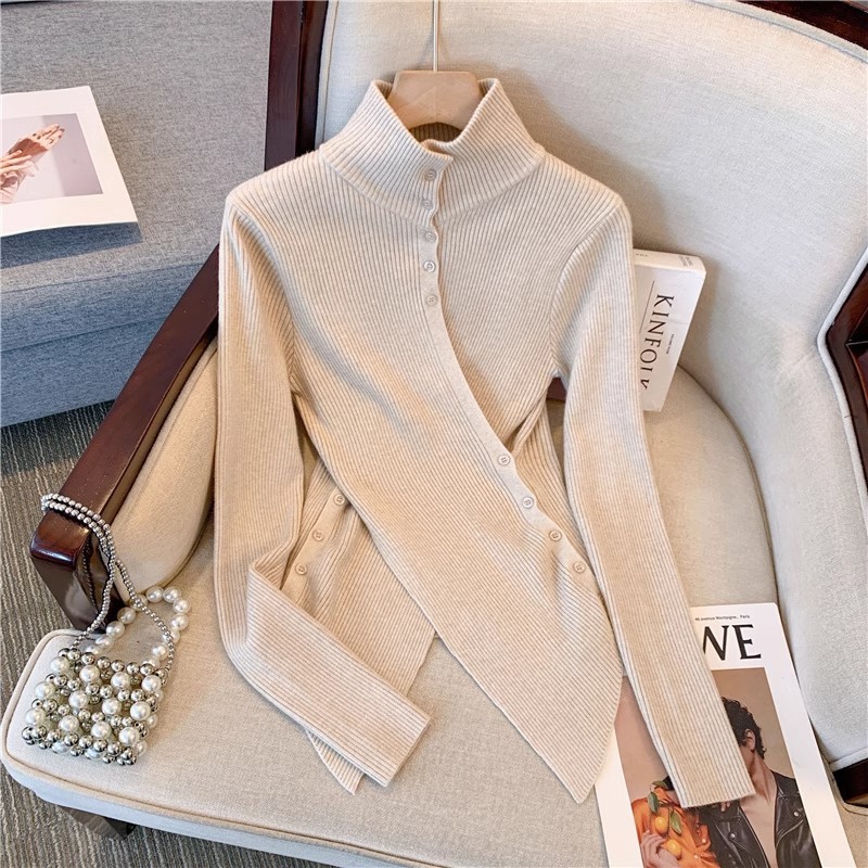 Half Turtleneck Black Inner Bottoming Sweater