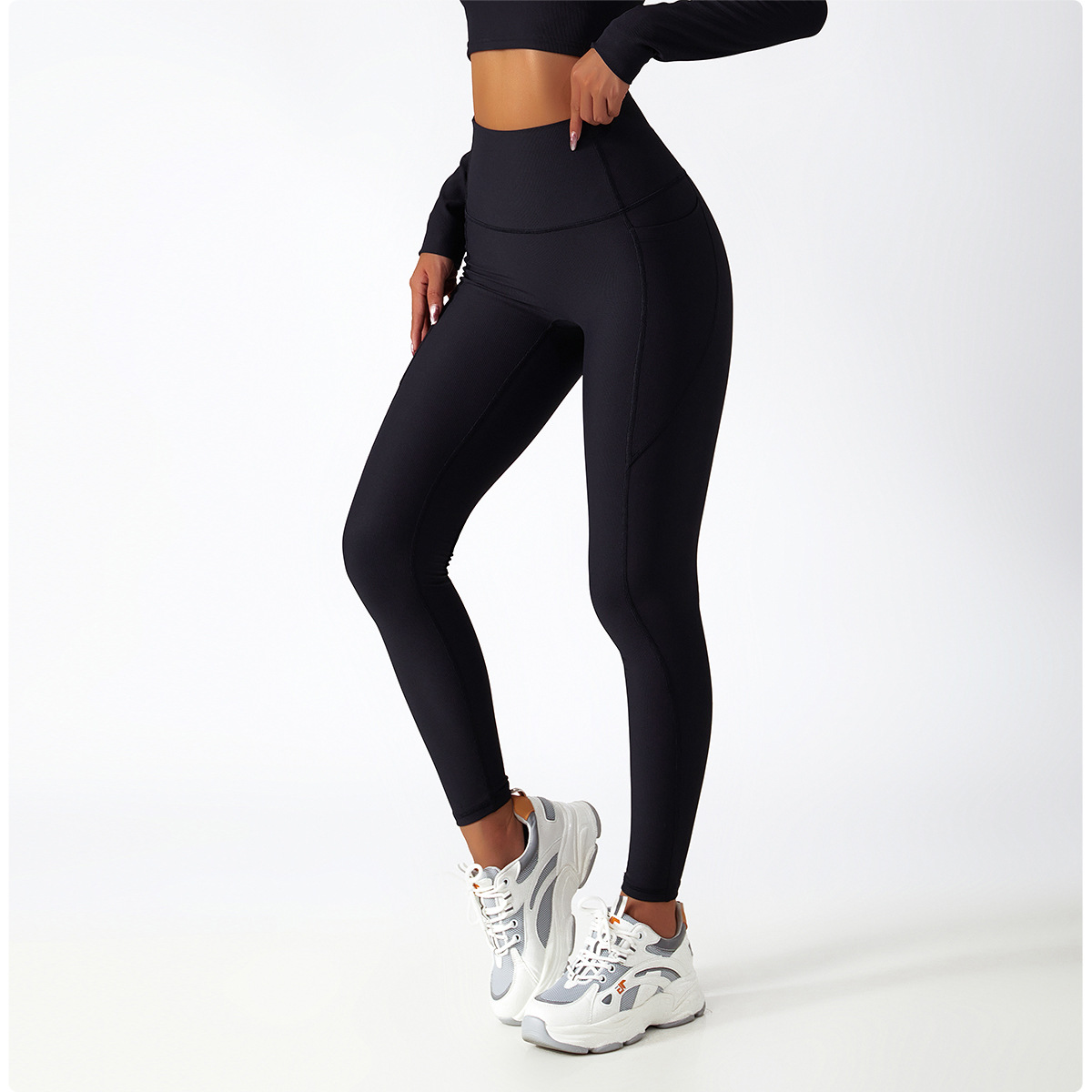 Title 28, Yoga Dames Legging Hoge Taille Perzik Heup Ophe...