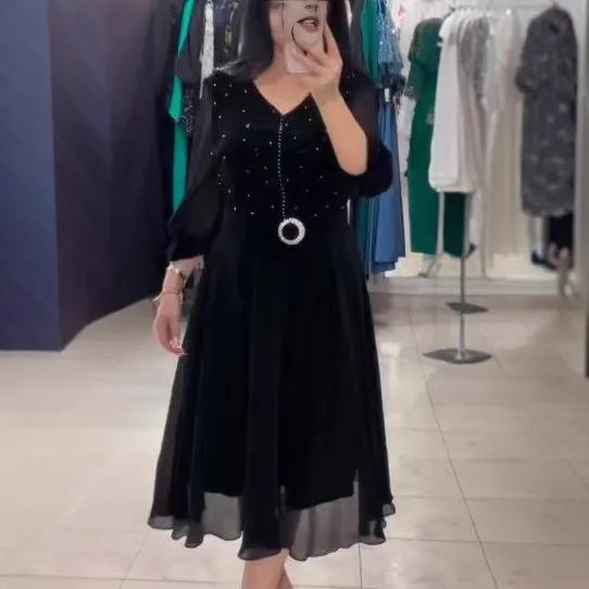 Fashion Casual Elegant Slim Women Dress Black - Shop at LoveMi