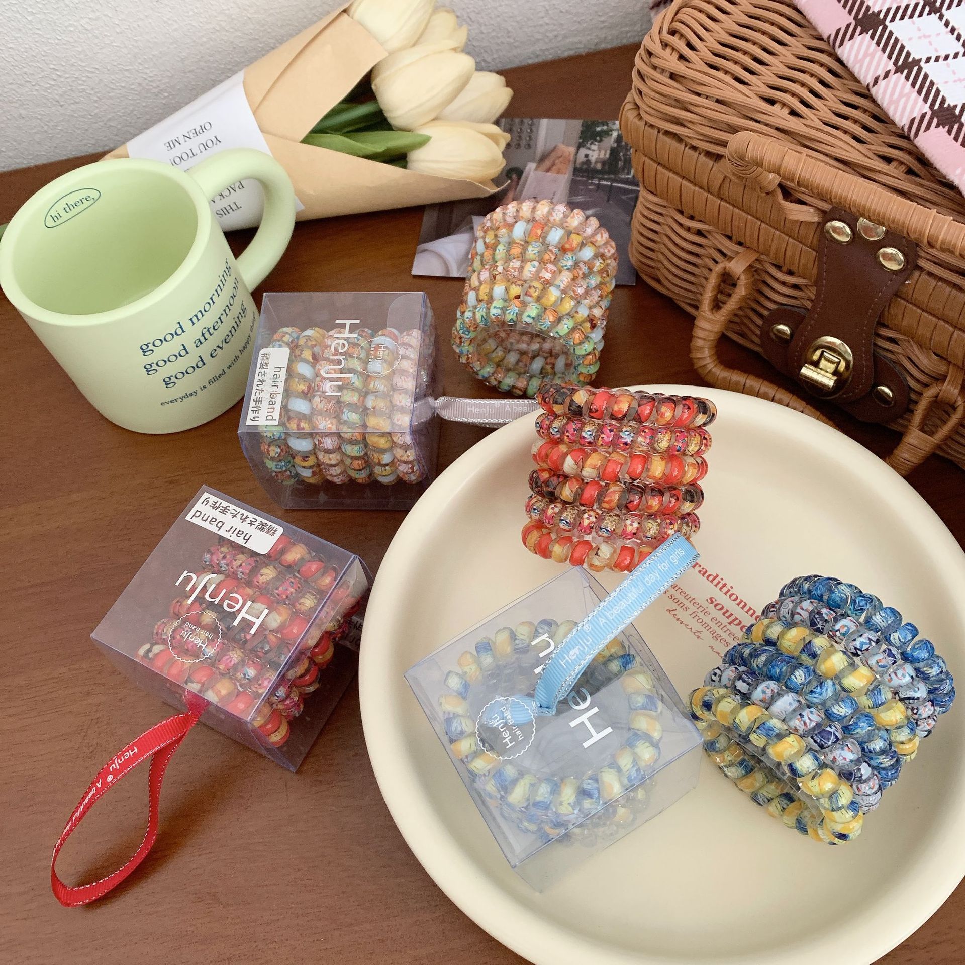 Fashion Phone Line Hair Ring Women's High Elastic And Durable