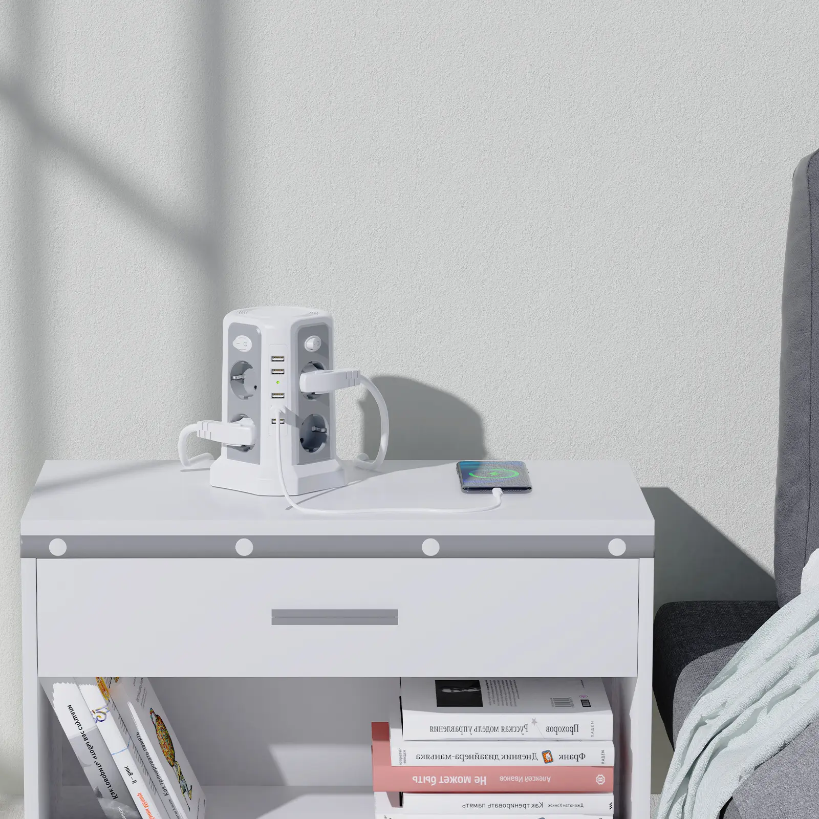 Desktop Socket European Standard 4 USB Board