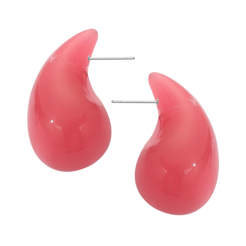 Dark Pink Earrings