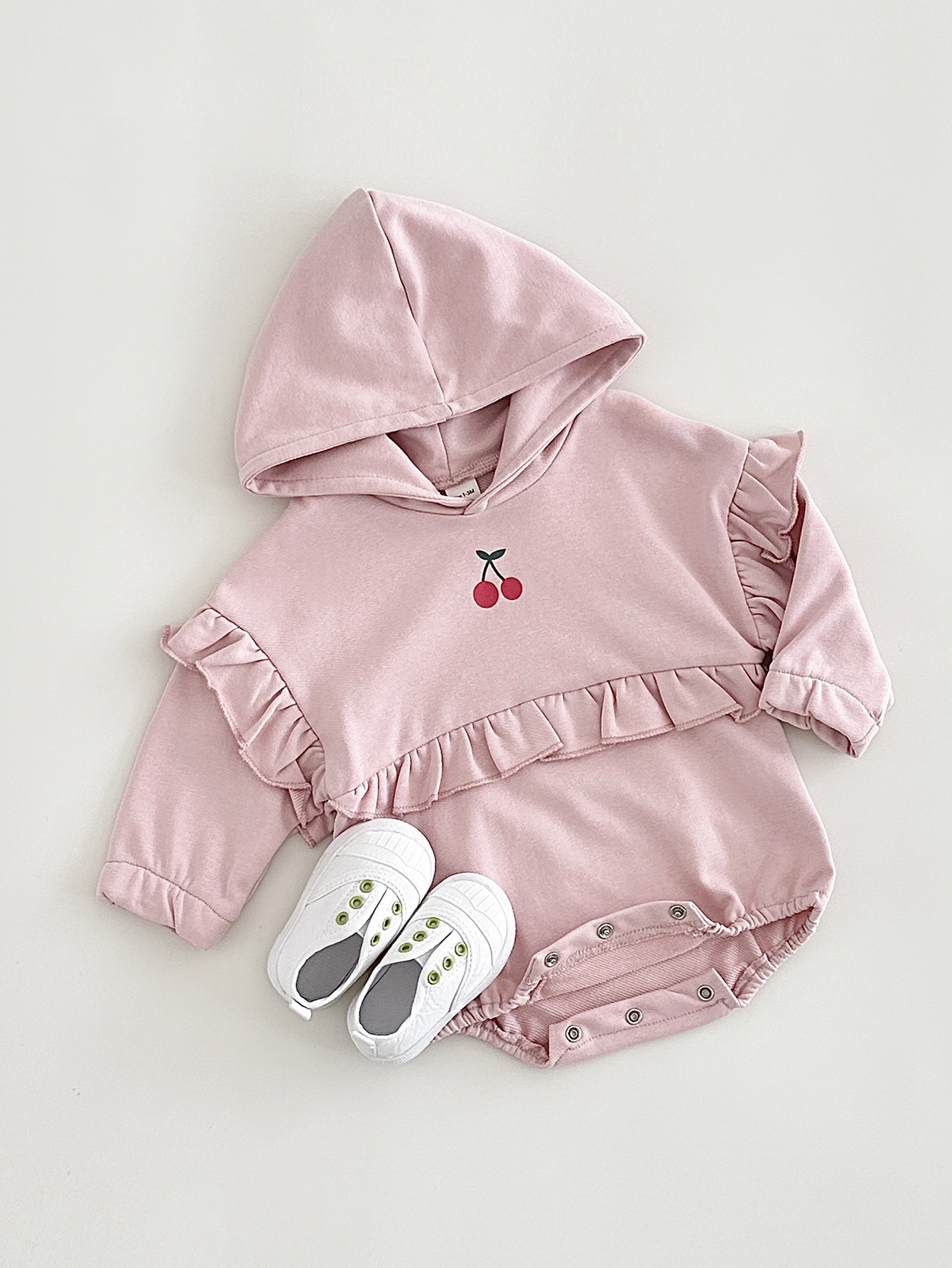 Title 1, Baby Girl Sweet Cherry Embroidered Long Sleeve ...