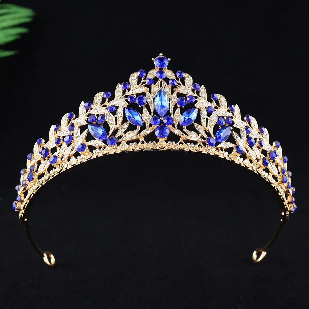 Alloy Rhinestone Princess Birthday Crown Photo Studio