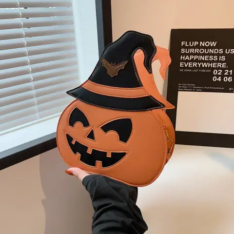 Shoulder Messenger Bag Female Halloween Pumpkin Bag