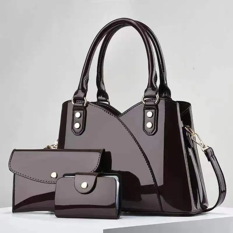 Portable Tote Bag Female Texture One-shoulder Crossboby Bag - Coffee
