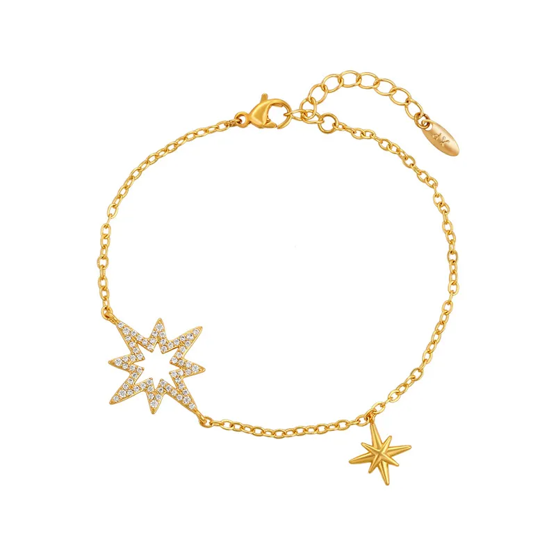 Adjustable Eight Awn Star Bracelet Korean Style Elegant High Sense Internet Celebrity XINGX - Eight Awn Star Bracelet