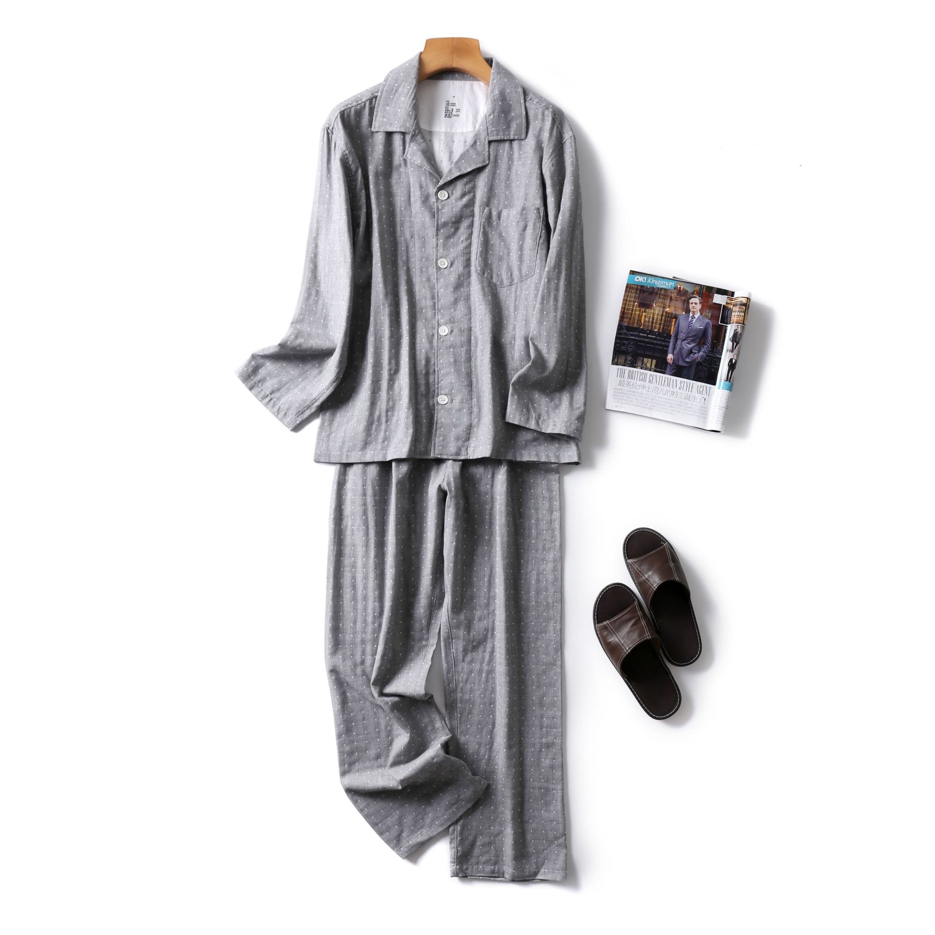 Smoky Gray Polka Dot Men