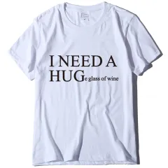 Men's And Women's Fashion Casual Letter Pattern Printed Short Sleeve - White - View 1