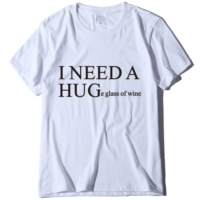 Men's And Women's Fashion Casual Letter Pattern Printed Short Sleeve White - Shop at LoveMi