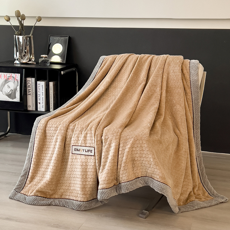 Class A Light-luxury Thickened Sofa Throw Milk-velvet Fleece Blanket