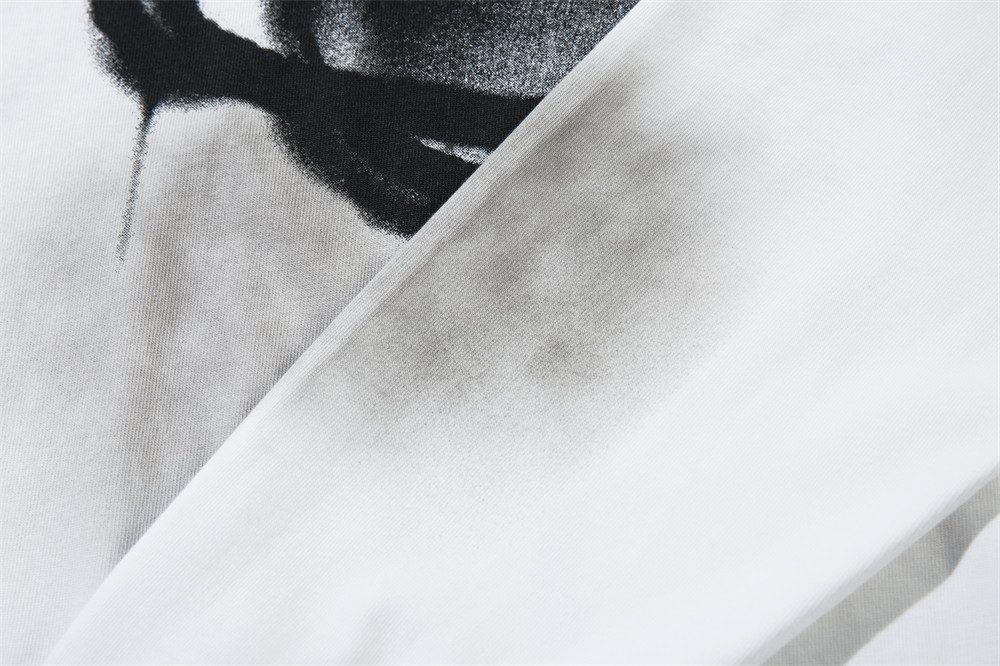 Design Sense Spray Painting Dirty Loose Long Sleeve Top