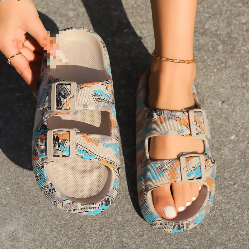 New Thick Bottom Non-slip Women's Bathroom Beach Slippers