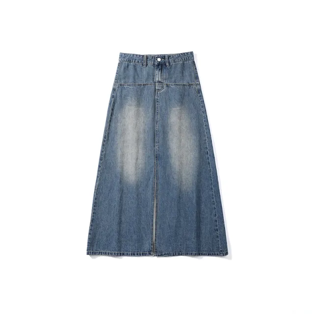 Fashionable High Waist Denim Skirt For Women Retro L - Shop at LoveMi