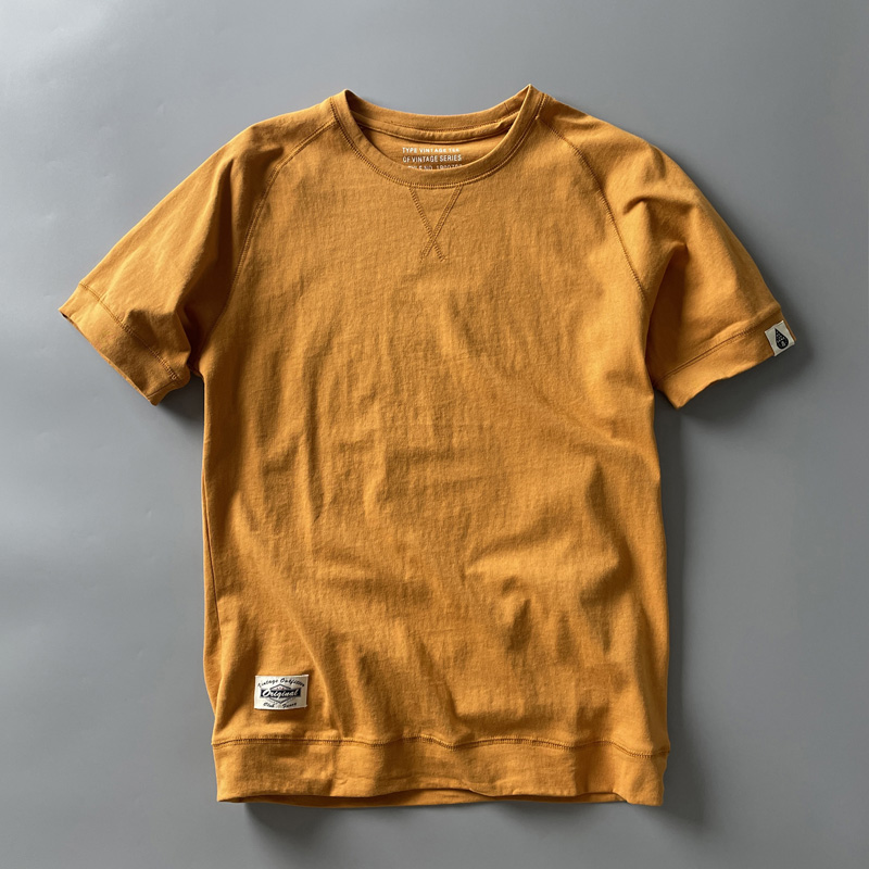 Mens Retro Crew-Neck Short-Sleeve T-Shirt 9