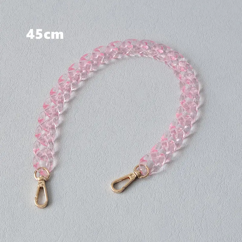 Fashion Color Transparent Fishbone Acrylic Resin Necklace