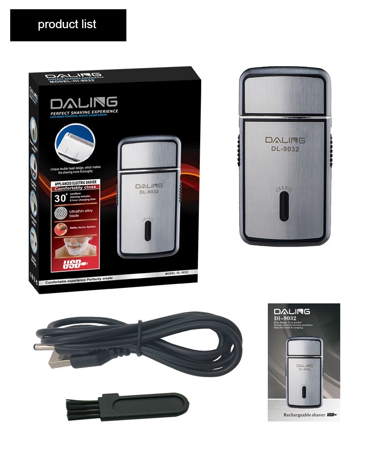 Mini Afeitadora Eléctrica Recargable