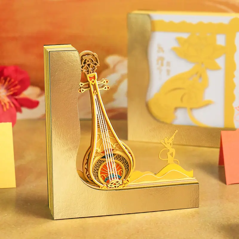 Creative Novelty Desktop Decoration Paper Carving Sticky