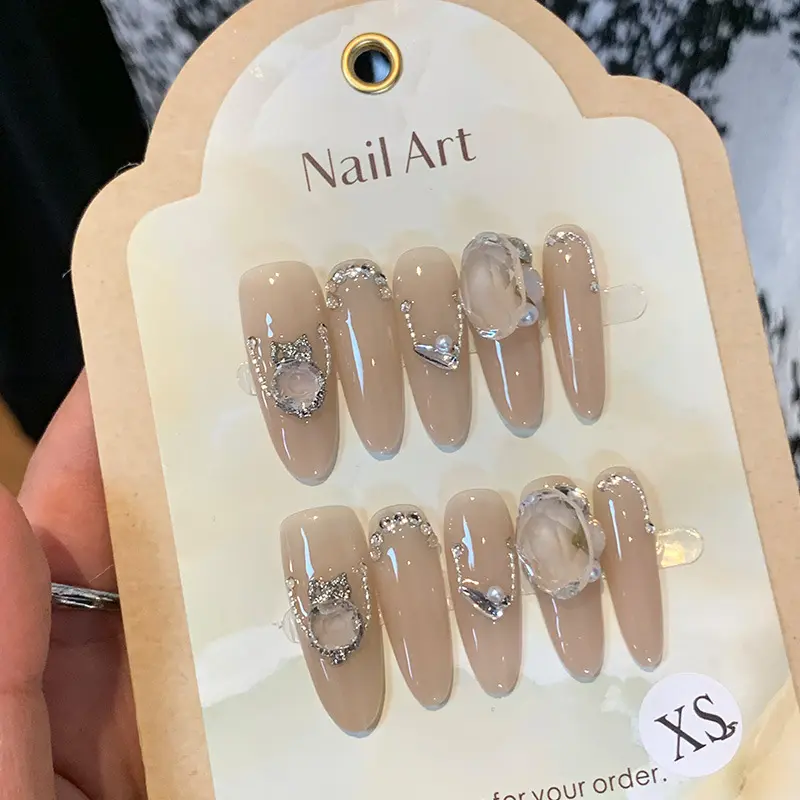 Autumn And Winter White Detachable Nail Tip