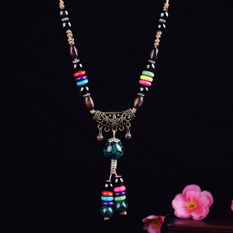 Ceramic Sweater Chain Jingdezhen Hand-woven Kiln Baked