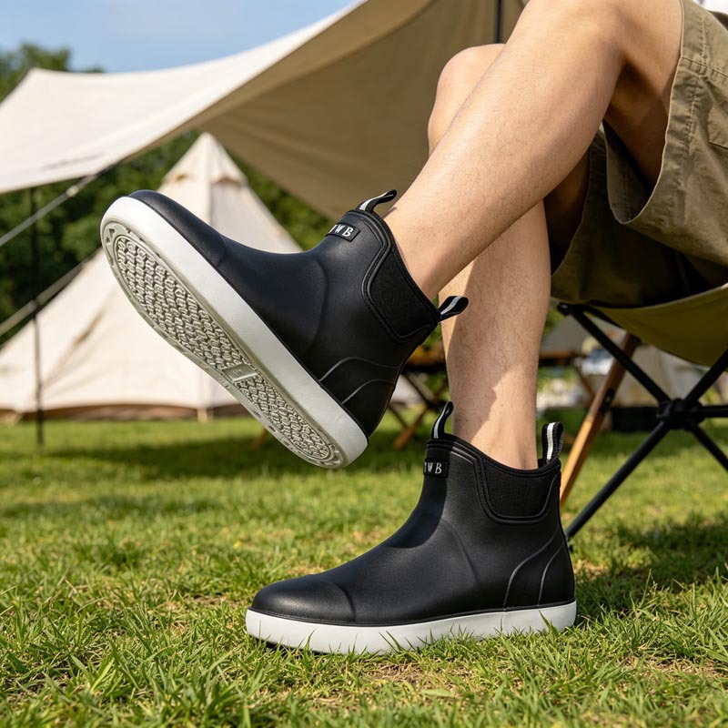 Hundreds Of Millions Of Steps Outdoor Rain Boots Mens Low-Top