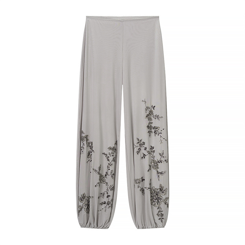Sequin Embroidered Long Sleeve Trouser Set, picture 3 of 6