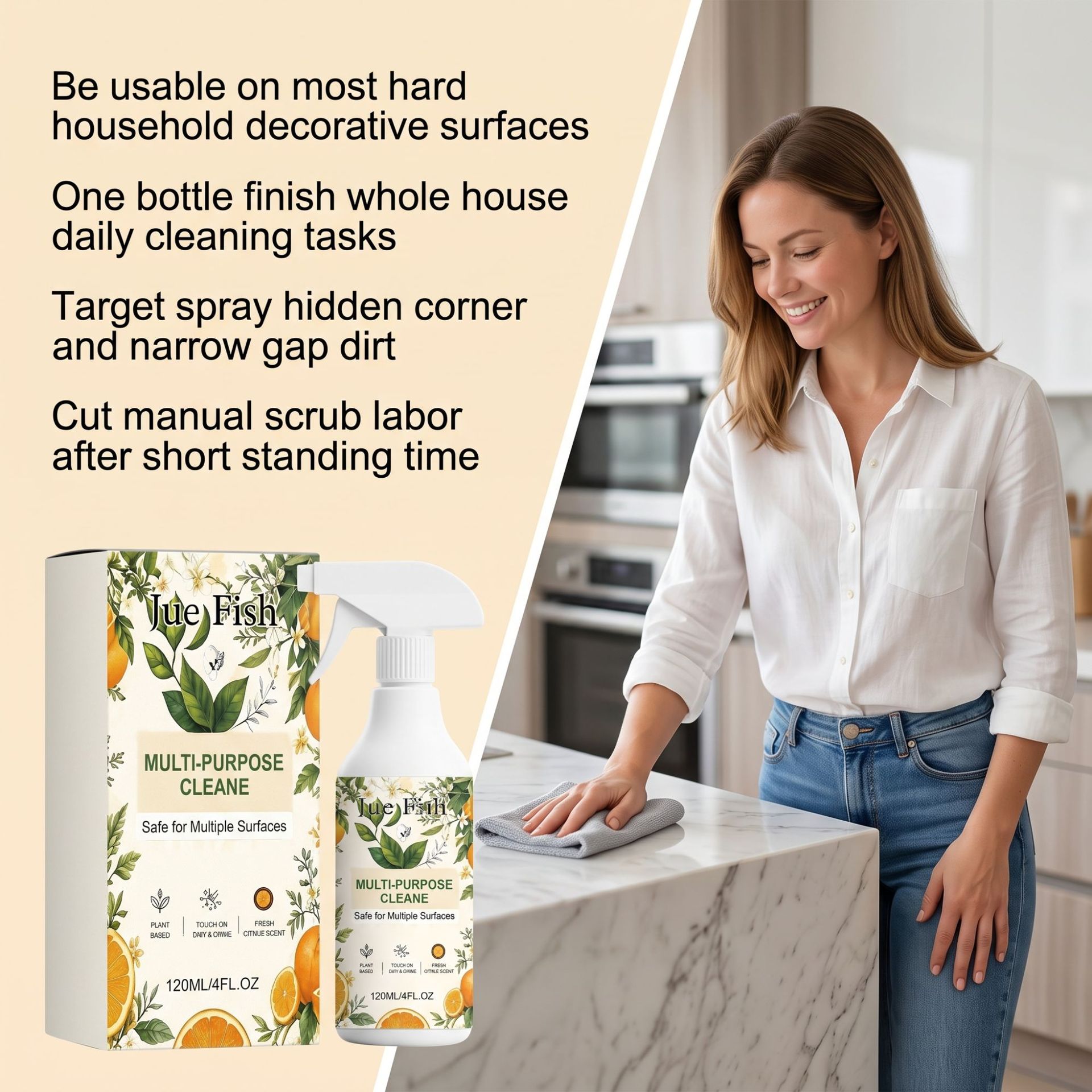 Nettoyant Multisurfaces 120 ml — Détergent Ménager Citron 3