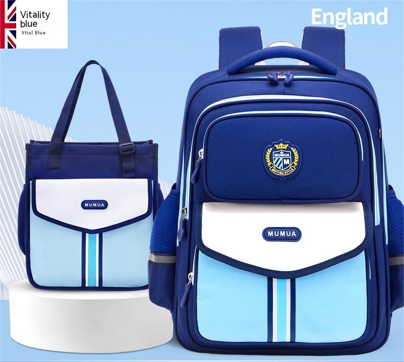 Primary School Student Waterproof Spine Protection Waist Support Large Capacity Backpack Oxford Cloth For Boys And Girls - Image 15