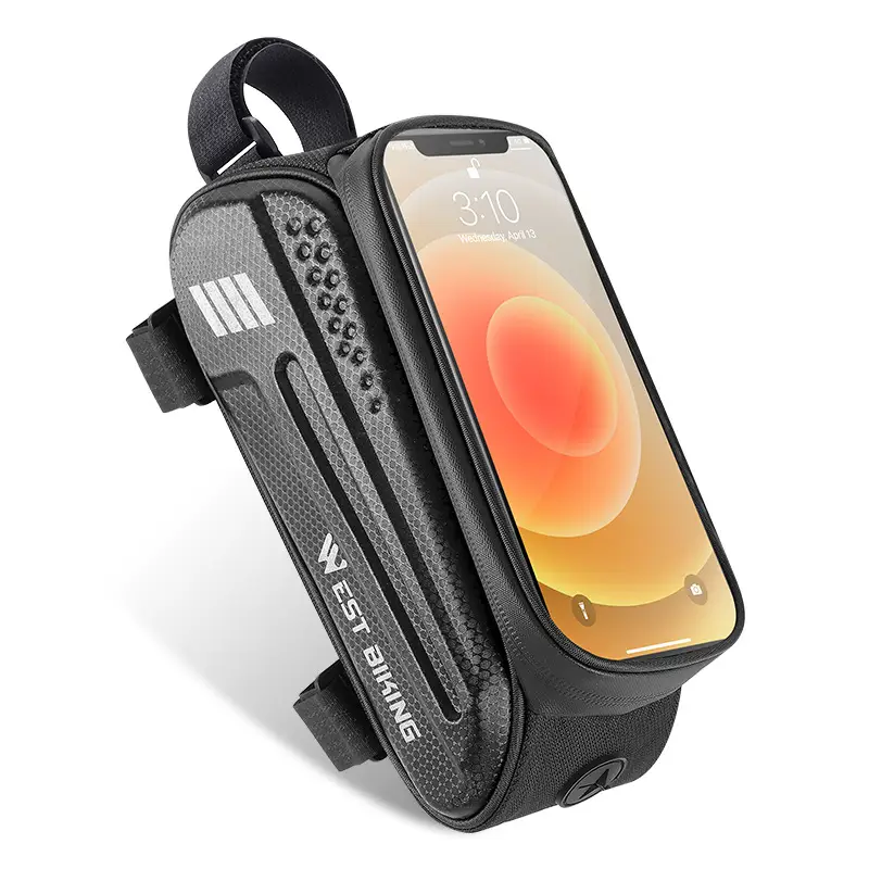 Bicycle Upper Tube Hard Shell Front Beam Bag