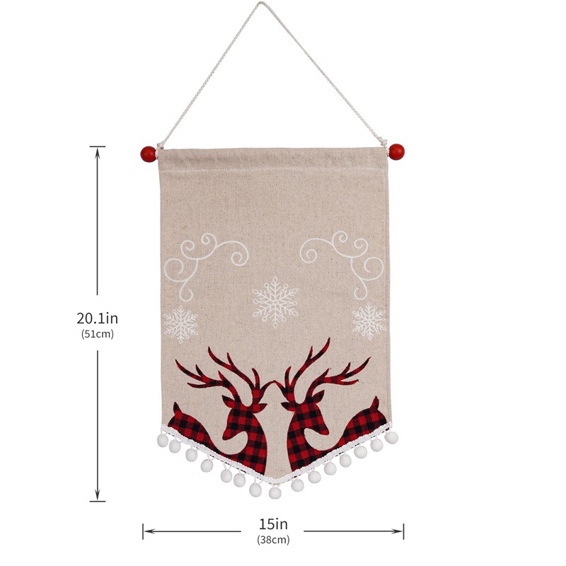 Christmas Elk Flag