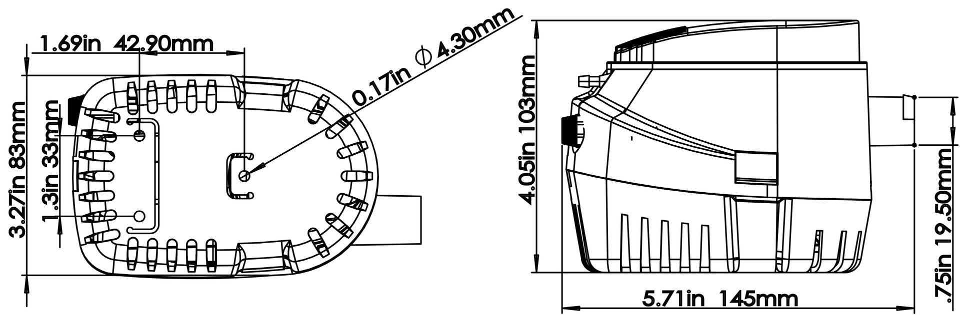 Title 1, 12V Small Diving Automatic