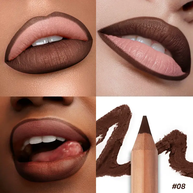 Matte 8 Colors Lip Liner Hook Line Lipstick Beauty Makeup