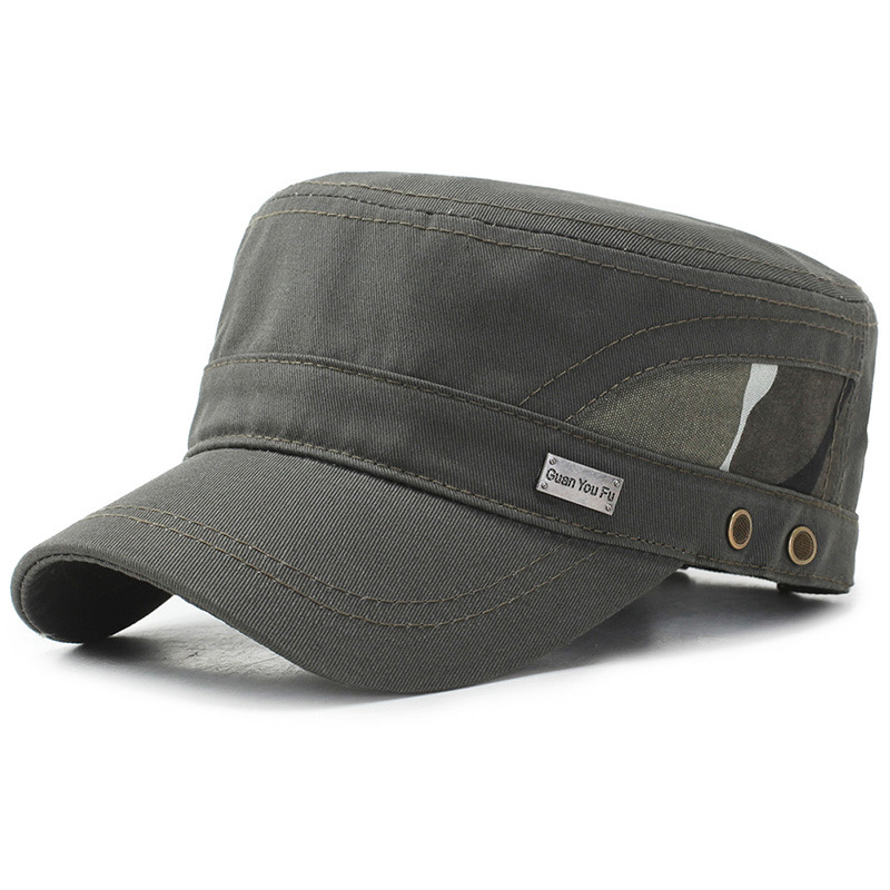 Men's Four Seasons Flat Top Camouflage Sun Hat