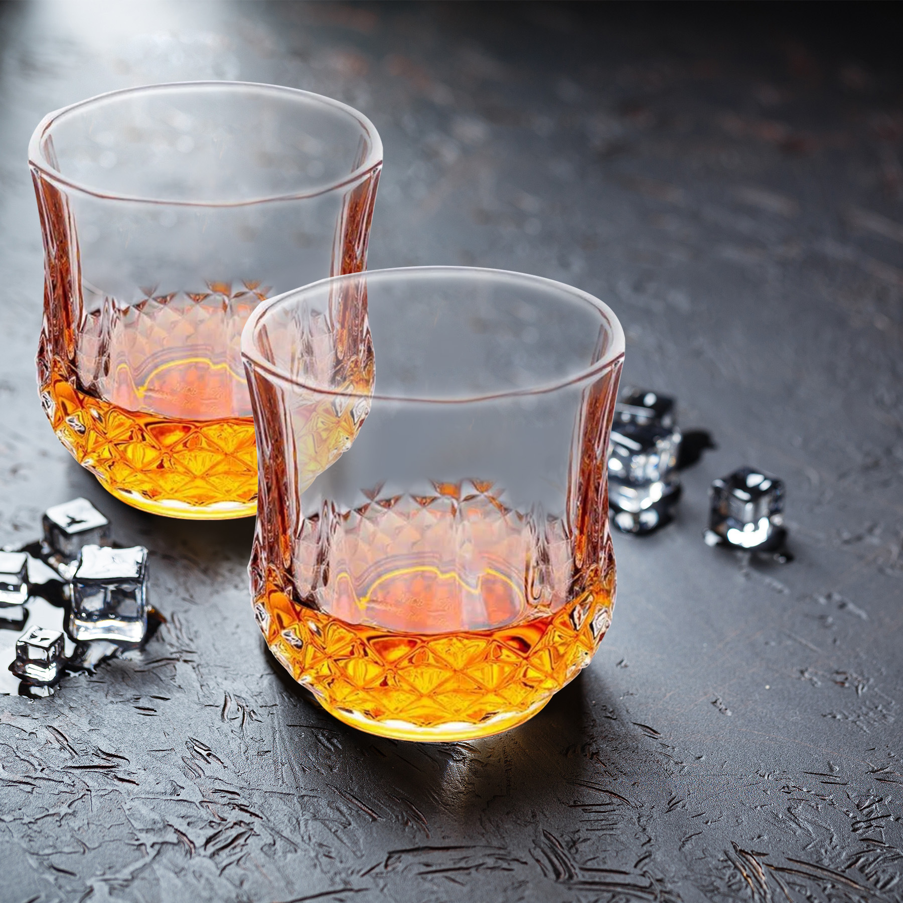 2Cup 8Stone Gift Box Granite Ice Stone Set