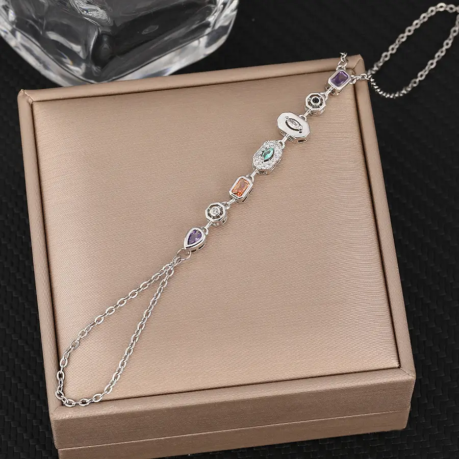 Light Luxury Advanced Design Tassel Rhinestone Finger Chain
