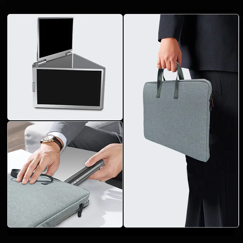Portable Triple-screen Display Connect Three Screens With A Single Cable Laptop Secondary Display Monitor