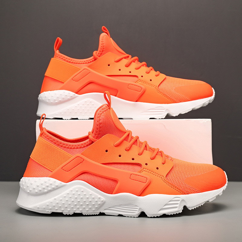 Men’s Fashion Low Top Casual Shoes – Fluorescent Red, 40