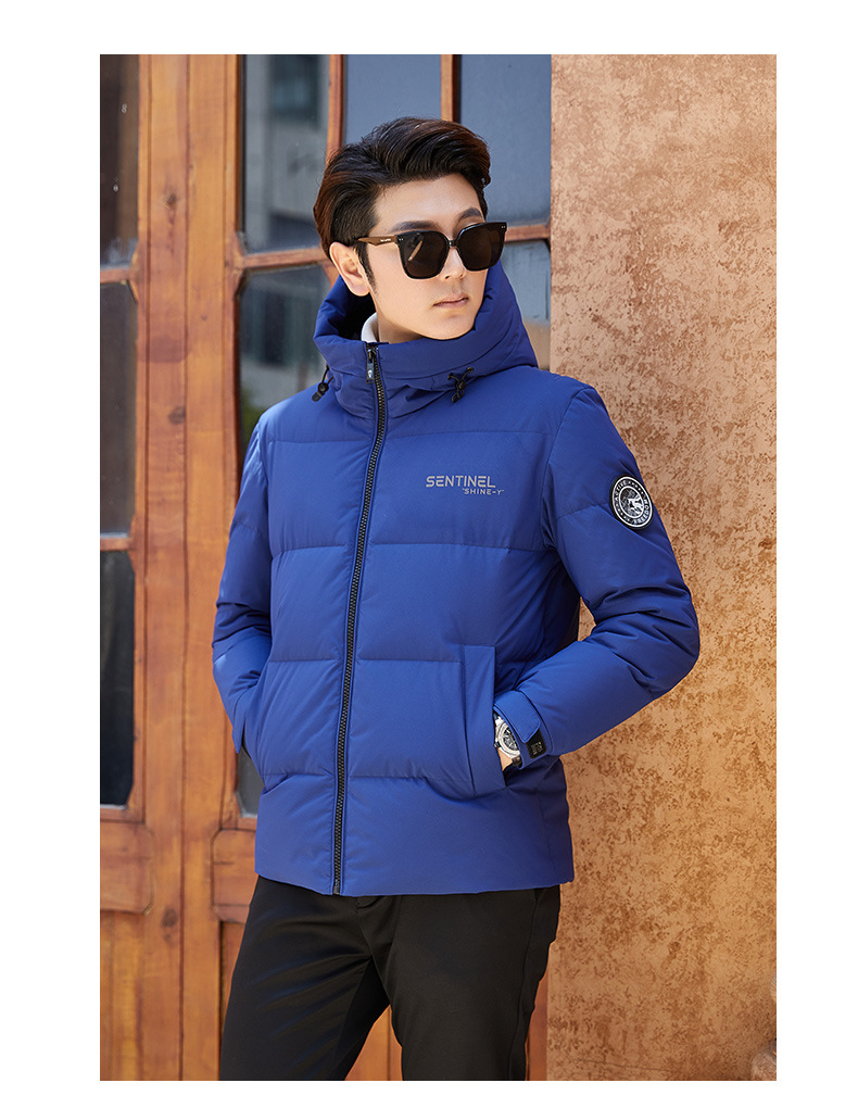 Title 1, Mens New White Duck Hooded Down Jacket Warm an...