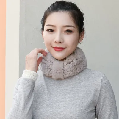 Winter Elastic Net Hair Band All-match Plush Head Cover Warm Fur Scarf
